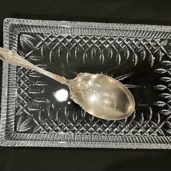 RARE 1847 Rogers Bros Vintage Grapevine TRIPLE SILVER PLATED 9” Salad Spoon,88g - Picture 2 of 10